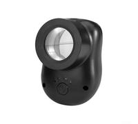 babominimer Para lupa de mano 40 veces con luz blanca y placa de escala de luz morada