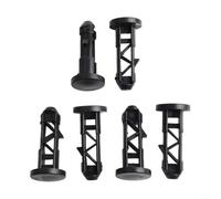 babominimer Pasadores de bisagra de plástico negro de 67 mm x 31 mm, piezas de repuesto para cubos de basura domésticos y comerciales al aire libre de 240 L, ajuste habitual para basura de jardín (3