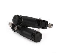 babominimer Pedales plegables de aleación de aluminio para motocicleta, 8 mm, diseño de rebote para un mejor agarre y seguridad (negro)