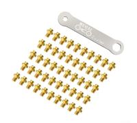 babominimer Pinchos de agarre de pedal, 50 pines antideslizantes de acero inoxidable con llave, pernos de pedal de repuesto duraderos compatibles con montaña y carretera, antideslizantes (4)