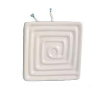 Babominimer Placa de calefacción de cerámica infrarroja de 120 x 120 mm, negro o blanco, 400 W, 500 W, 650 W, para máquina formadora de vacío con distribución uniforme del calor y calentamiento rápido