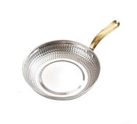 babominimer Plato de carne de acero inoxidable con asa, bandeja de servir de 18 cm para cocina, comedor, resistente a la corrosión, para uso en interiores y exteriores, plateado (16 cm)