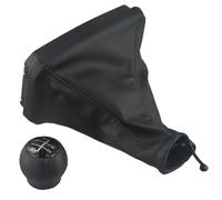 babominimer Pomo de cambio de 5 velocidades y polaina de palanca de cambios para Meriva A 2003-2005 2007-2010 actualización interior del coche de transmisión manual