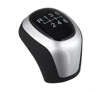 babominimer Pomo de palanca de cambios manual de cuero negro de 6 velocidades para D-MAX 2020, repuesto de perilla de palanca de cambios interior del coche