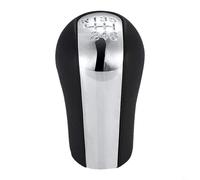 babominimer Pomo de palanca de cambios para Toyota Corolla RAV4 Yaris Aygo 1992-2014 | Pomo manual de 5/6 velocidades con diseño de cuero y metal cromado | (6 velocidades)