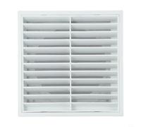 babominimer Rejilla de ventilación de pared de plástico con malla de acero para protección contra alimañas, ventilación de escape de polipropileno resistente a la intemperie para instalación en pared