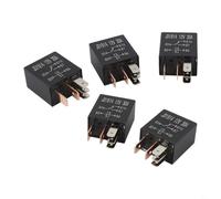 babominimer Relé automotriz de 5 pines 30 A 12 V para automóviles y motocicletas, color negro, multiusos, para relé compatible con Civic, paquete de 5