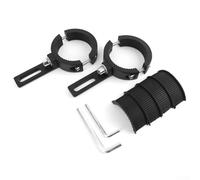babominimer Soporte ajustable para faros delanteros de motocicleta de 4 a 6,2 cm, abrazadera de montaje de plástico y metal resistente para tubo de parachoques, para scooters eléctricos,