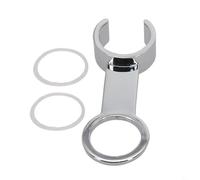 babominimer Soporte rociador de bidé montado en la pared para inodoro, soporte de fijación de baño de aleación de zinc con diseño colgante que ahorra espacio, compatible con Shattaf de mano y