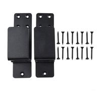 babominimer Soportes de barricada de puerta resistentes para madera de 2 x 4, soportes de barra de acero en forma de U con revestimiento de polvo inoxidable para seguridad del hogar, se adapta a