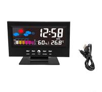 babominimer Termómetro digital para estación meteorológica higrómetro con pantalla LCD y retroiluminación LED, monitor de temperatura y humedad interior, conmutable a °C/°F, registros máximos y