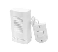 babominimer Timbre electrónico con cable para el hogar u oficina, timbre Ding Dong con diseño de bajo consumo, construcción de plástico, cable de 100 cm, compatible con pilas AAA