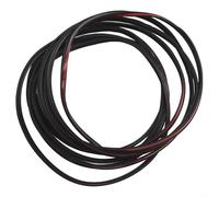 babominimer Tira de goma EPDM en forma de T para puerta de coche, 4 metros, moldura para parachoques delantero/trasero, faro, faldón lateral, negro, 5 mm x 7 mm, adhesivos de doble cara