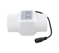 babominimer Ventilador de escape en línea de 12 V 6 W, soplador de conducto para circulación de aire industrial, ventilador de ventilación de alto volumen de aire de 50 mm, 36 m³/h con bajo ruido 38