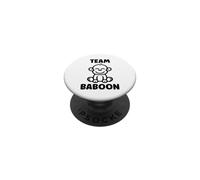 Baboons Animals Funny Little Baby Monkey Team Baboon PopSockets PopGrip Adhesivo