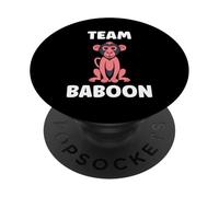 Baboons Animals Funny Little Baby Monkey Team Baboon PopSockets PopGrip Adhesivo
