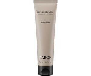 BABOR Soul & Body Wash | Gel de ducha aromático para piel seca y sensible, gel de ducha relajante, crema de ducha con pachulí y aceites nutritivos, fragancia calmante, con vitamina E, vegano | 150 ml
