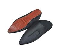 Babuchas marroquíes para Caballero. Son de Cuero autentico Hechas a Mano por los Mejores Artesanos de Marrakech (Negro, Numeric_41)