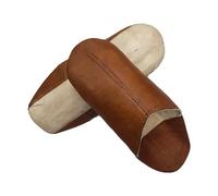 Babuchas Zapatillas marroquíes de Cuero autentico muy cómodas para Andar por casa (Marrón Claro, numeric_40)