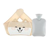 BABULE Bolsa de Agua Caliente, Bolsa de Agua Caliente + Bolsa de Cintura de Felpa Caliente con Cinturón de Tratamiento de Artritis Paquete de Cintura Caliente de Invierno