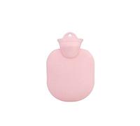 BABULE Bolsa de Agua Caliente, Bolsa de Agua Caliente de Hielo Bolsa de Agua Caliente de Goma de Silicona Gruesa de Color Sólido Bolsa de Agua Caliente de Invierno/Pink-S