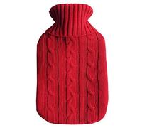 BABULE Bolsa de Agua Caliente, Cubierta de Bolsa de Agua Caliente Tejida Bolsa Suave de Invierno Caja de Mano Cálida de Color Gris Estufa de Protección/Red