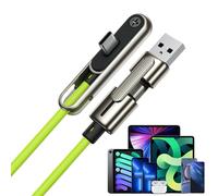 Babuniuse Cargador Invisible - Cable Cargador con Soporte Invisible 2 en 1 con Soporte, Doble Cabeza Lateral Plegable, para Smartphones Tabletas, Camping Senderismo Viajes