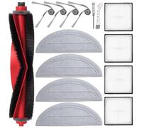 BaBuzom Accesorios Kit Recambios para Roborock Q10 S5 / Q10 S5+ / Q10 X5 / Q10 X5+ Aspiradora, 1 Cepillos Principales, 4 Cepillos Laterales, 4 Filtro, 4 Paños