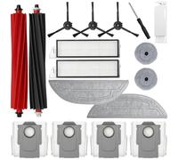 BaBuZom Accesorios para Roborock S8 MaxV Ultra, Recambios para Roborock S8 MaxV Ultra, 4 Bolsas de Polvo, 2 Cepillos Principales, 3 Cepillos Laterales, 2 Hepa-Filtros, 2 Paños