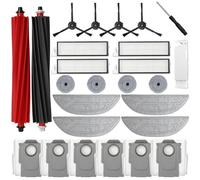 BaBuZom Accesorios para Roborock S8 MaxV Ultra, Recambios para Roborock S8 MaxV Ultra, 6 Bolsas de Polvo, 2 Cepillos Principales, 4 Cepillos Laterales, 4 Hepa-Filtros, 4 Paños