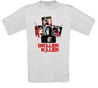 babvwsetse Driller Killer The Drill Killer Cult Movie T-Shirt Grey XXL