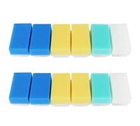 Baby (12 piezas) Arandela de espuma suave con tapa de cuna cepillo para cuerpo, cabello y cabelludo limpio cepillo sensorial suave para