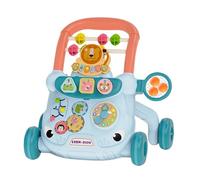 Baby Activity Walker - Centro de aprendizaje de pie, entrenador de primeros pasos | Compañero de crecimiento de altura ajustable, estación de desarrollo de juego interactivo, de soporte de mov