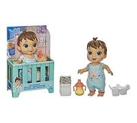 Baby Alive Baby Gotta - Muñeca Rebote, Traje de Conejo, rebota con más de 25 SFX y Risas, Bebidas y Mojado, Juguete de Pelo marrón para niños a Partir de 3 años