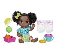 Baby Alive - Bebidas de Frutas - Lima - Set de muñeca bebé con exprimidor de Juguete - Bebe y Moja el pañal - A Partir de 3 años - Cabello Negro