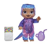 Baby Alive Dino Cuties Doll Tyrannosaurus Accesorios de muecas Bebidas T-Rex Dinosaur Toy para nios de 3 aos y hasta el cabello negro