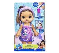 Baby Alive Glam Spa Baby Doll Sirena Maquillaje Juguete para niρos de 3 aρos en adelante Color Reveal Mani-Pedi y Maquillaje Muρeca Waterplay de