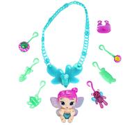 Baby Alive Glo Pixies Minis Carry n Care Collar Sugar Sprinkle Mu eca Pixie de 3,75 pulgadas con portamu ecas y collar con dije nutritivo