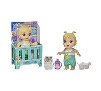 Baby Alive Muñeca Baby Gotta Bounce, Traje de Rana, rebota con más de 25 SFX y Risas, Bebidas y Mojado, Juguete de Pelo Rubio para niños a Partir de 3 años