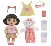 Baby Alive Super BFF Katie Kat Black Hair Dress Up Baby Doll Playset 11 Inches Toys for 3 Year Old Girls & Boys & Up (Amazon Exclusive)