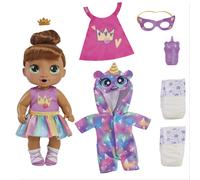 Baby Alive Super BFF Sophia Sparkle Brown Hair Dress Up Baby Doll Playset 11 Inches Toys for 3 Year Old Girls & Boys & Up (Amazon Exclusive)