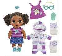 Baby Alive Super BFF Tilly Tinker Black Hair Dress Up Baby Doll Playset 11 Inches Toys for 3 Year Old Girls & Boys & Up (Amazon Exclusive)