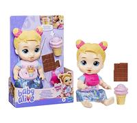 Baby Alive Sweet Snacks Harper Hugs Doll with Food Accessories, Blonde Hair, 28