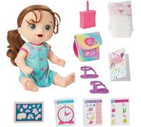 Baby Alive Time for School Baby Doll Set, Back to School Toys for 3 Year Old Girls & Boys & Up, 12 Inch Baby Doll, Brown Hair