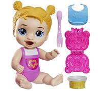 Baby Alive - Vajilla de pelo amarillo con accesorios imaginarios para alimentos, juguetes de 28 cm de alto para niñas y niños a partir de 3 años