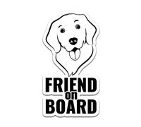 Baby and Friends on Board Pegatinas Niño Perro Gato o Princesa Pegatinas para Vehículos Coche Autobús Caravana Adhesivo Coche Accesorios R118 (Perro)