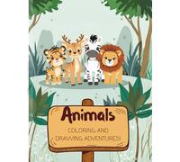 Baby Animal Coloring and Drawing Book for Kids Ages 3-5: 50 Cute Baby Animals • Fun Drawing Activities • Perfect for Home or Travel!