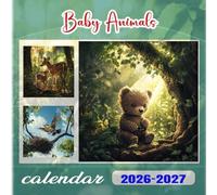 Baby Animals Calendar 2026-2027: 18 Month Planner To Keep You On Track from Sep 2026 to Dec 2027,Square 8.5 x 8.5 Inches Gift For Organizing & Planning
