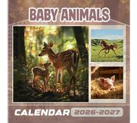 Baby Animals Calendar 2026-2027: 18 Month Planner To Keep You On Track from Sep 2026 to Dec 2027,Square 8.5 x 8.5 Inches Gift For Organizing & Planning