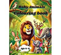 Baby animals colouring book.